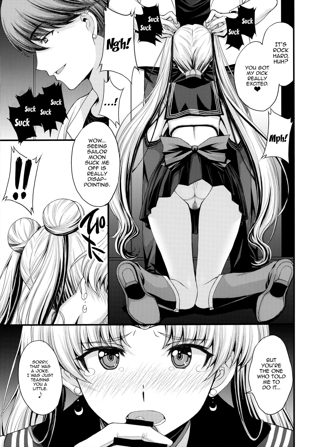 As Innocent as a Bunny! The Pretty Guardian Loses to the Dick! page 10