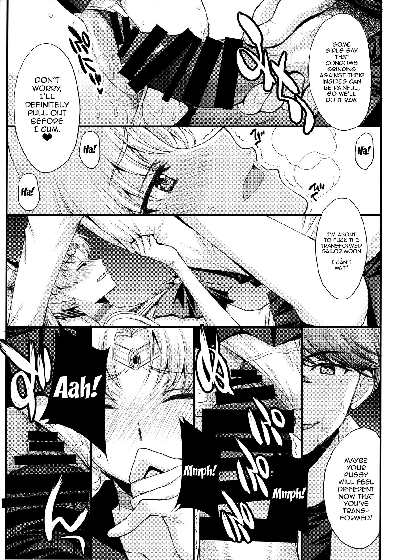 As Innocent as a Bunny! The Pretty Guardian Loses to the Dick! page 11