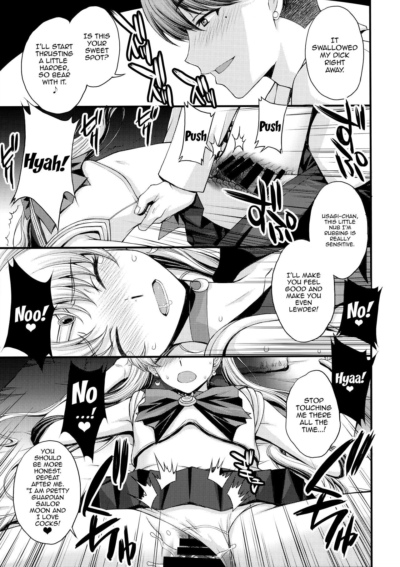 As Innocent as a Bunny! The Pretty Guardian Loses to the Dick! page 12