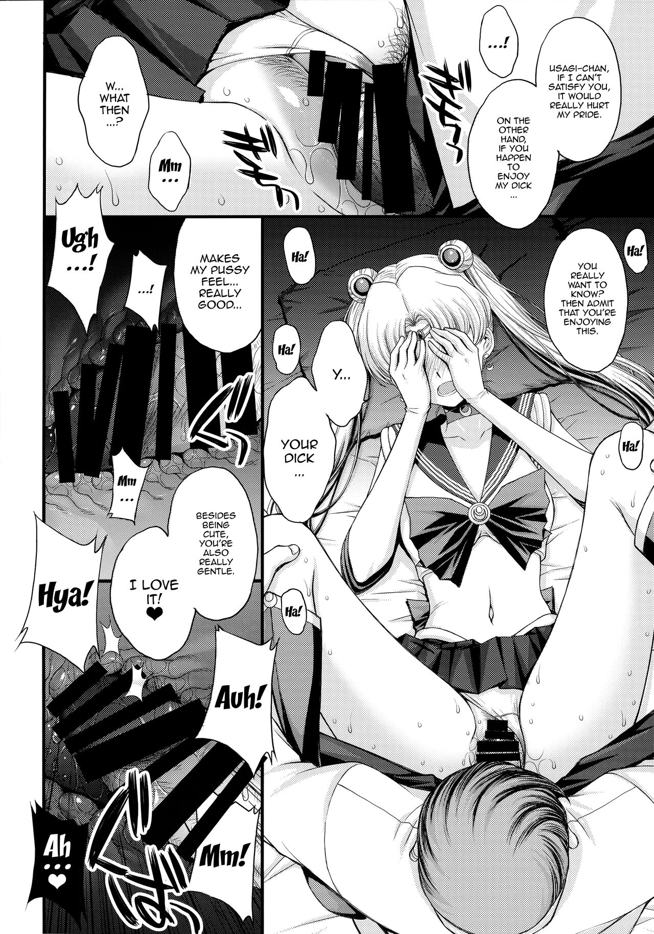 As Innocent as a Bunny! The Pretty Guardian Loses to the Dick! page 13