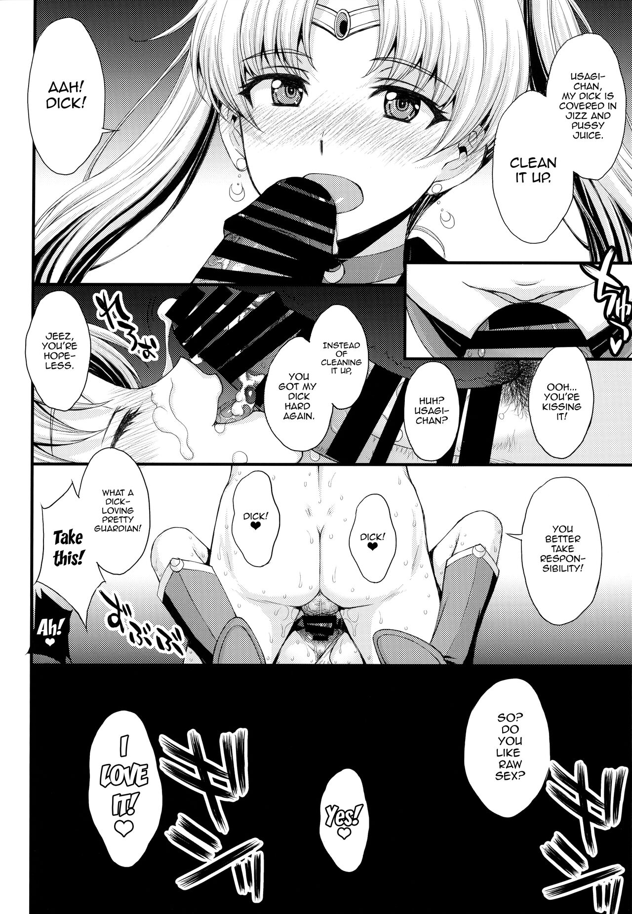 As Innocent as a Bunny! The Pretty Guardian Loses to the Dick! page 25