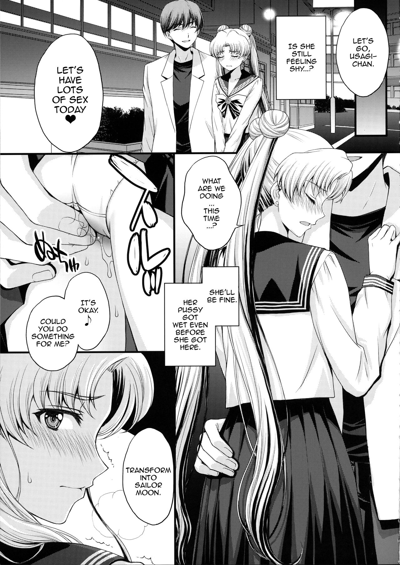 As Innocent as a Bunny! The Pretty Guardian Loses to the Dick! page 6