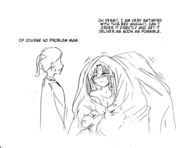 Asuna and Klein buying new bed. page 13