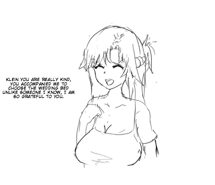 Asuna and Klein buying new bed. page 2