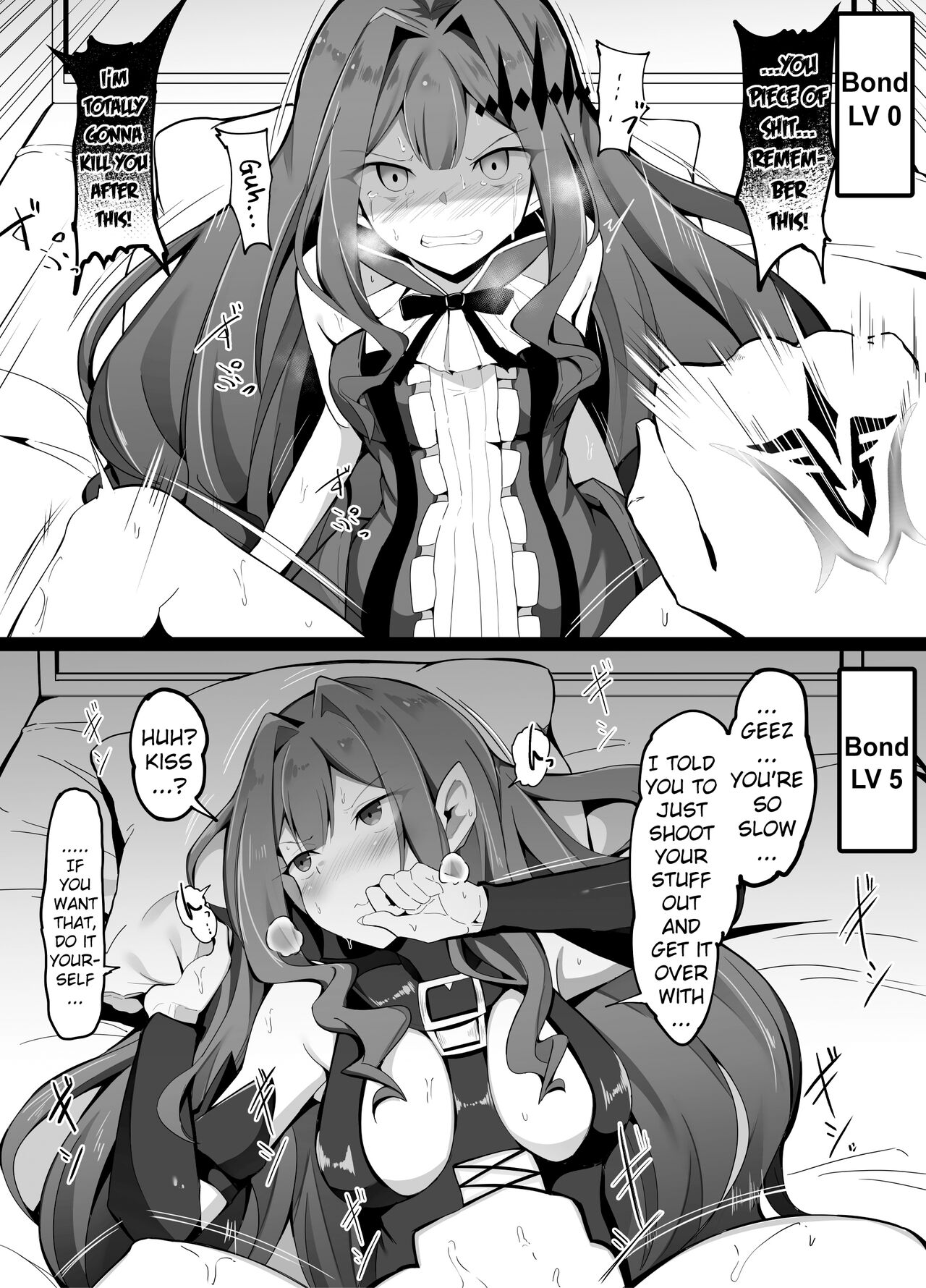 Attitude During Face-to-Face Sex at Different Bond Levels page 1
