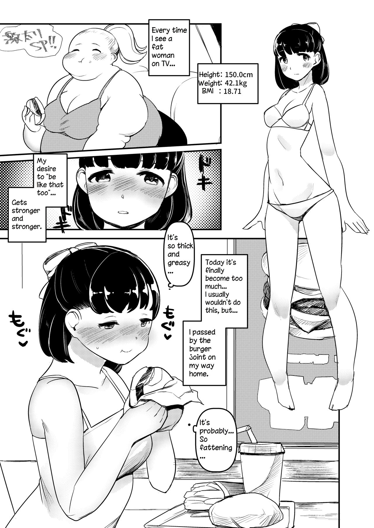 Ayano's Weight Gain Diary page 1