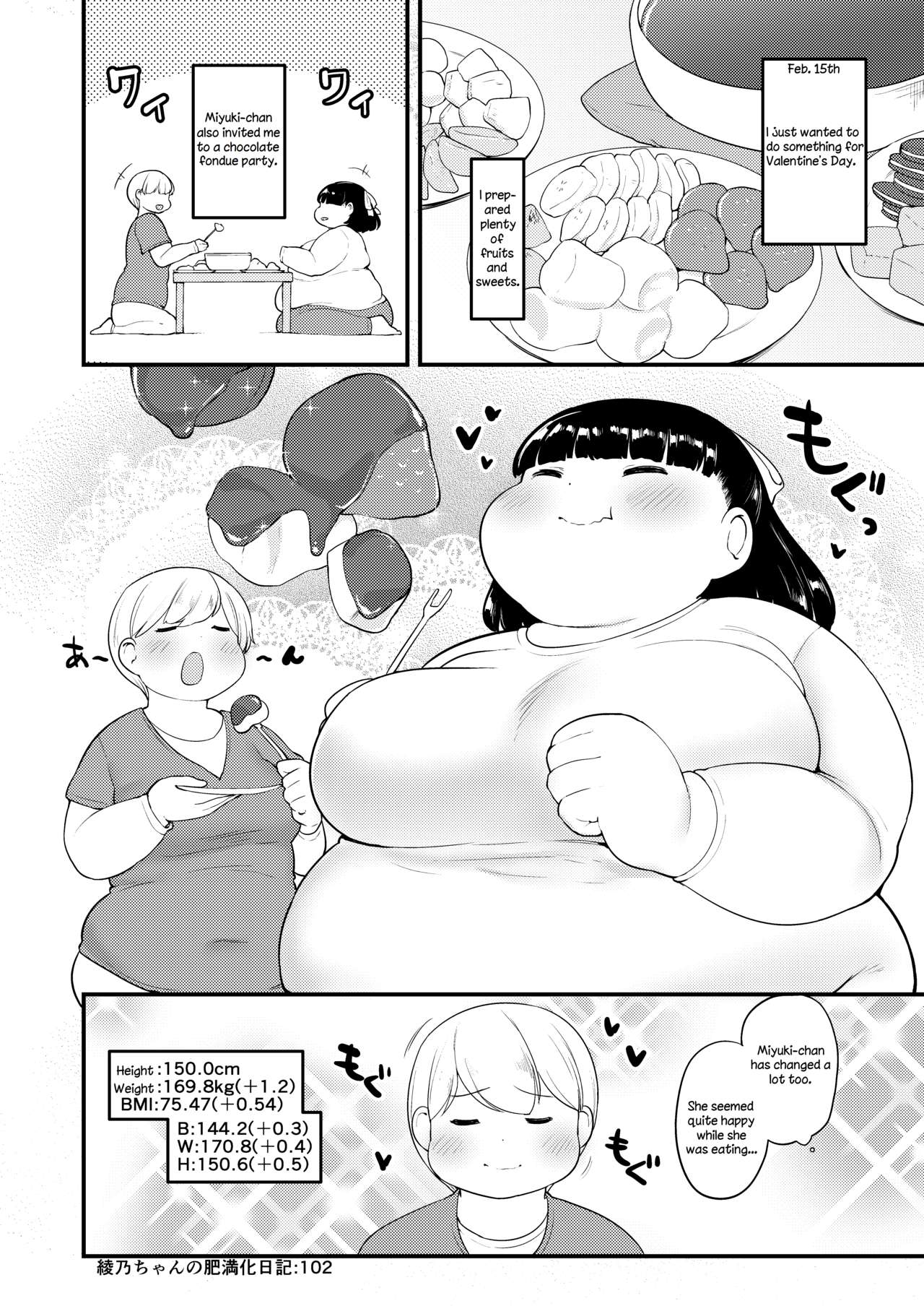 Ayano's Weight Gain Diary page 102