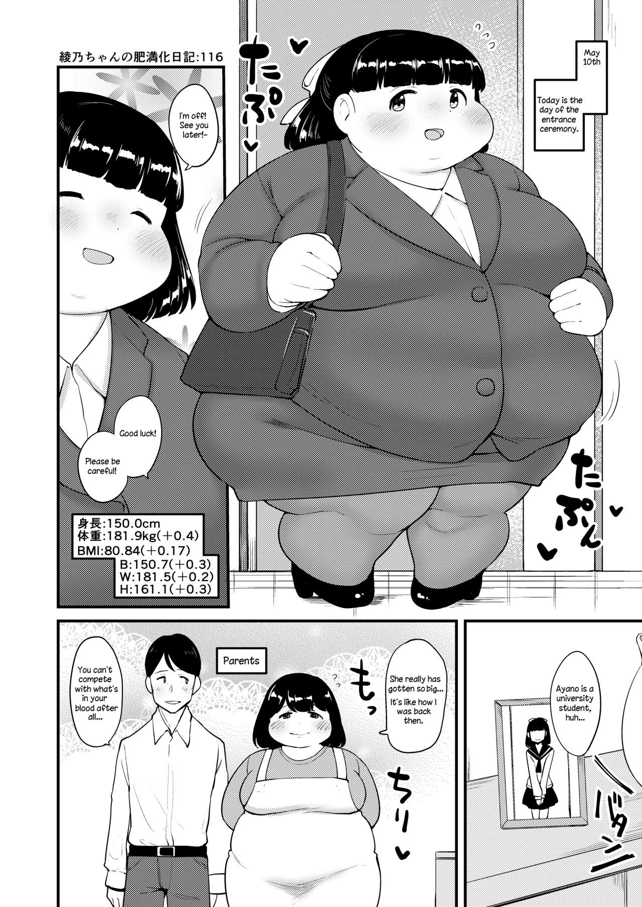 Ayano's Weight Gain Diary page 116