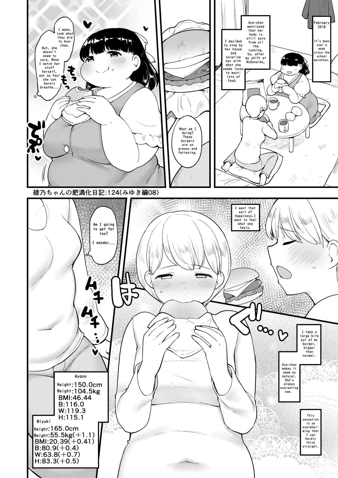 Ayano's Weight Gain Diary page 124