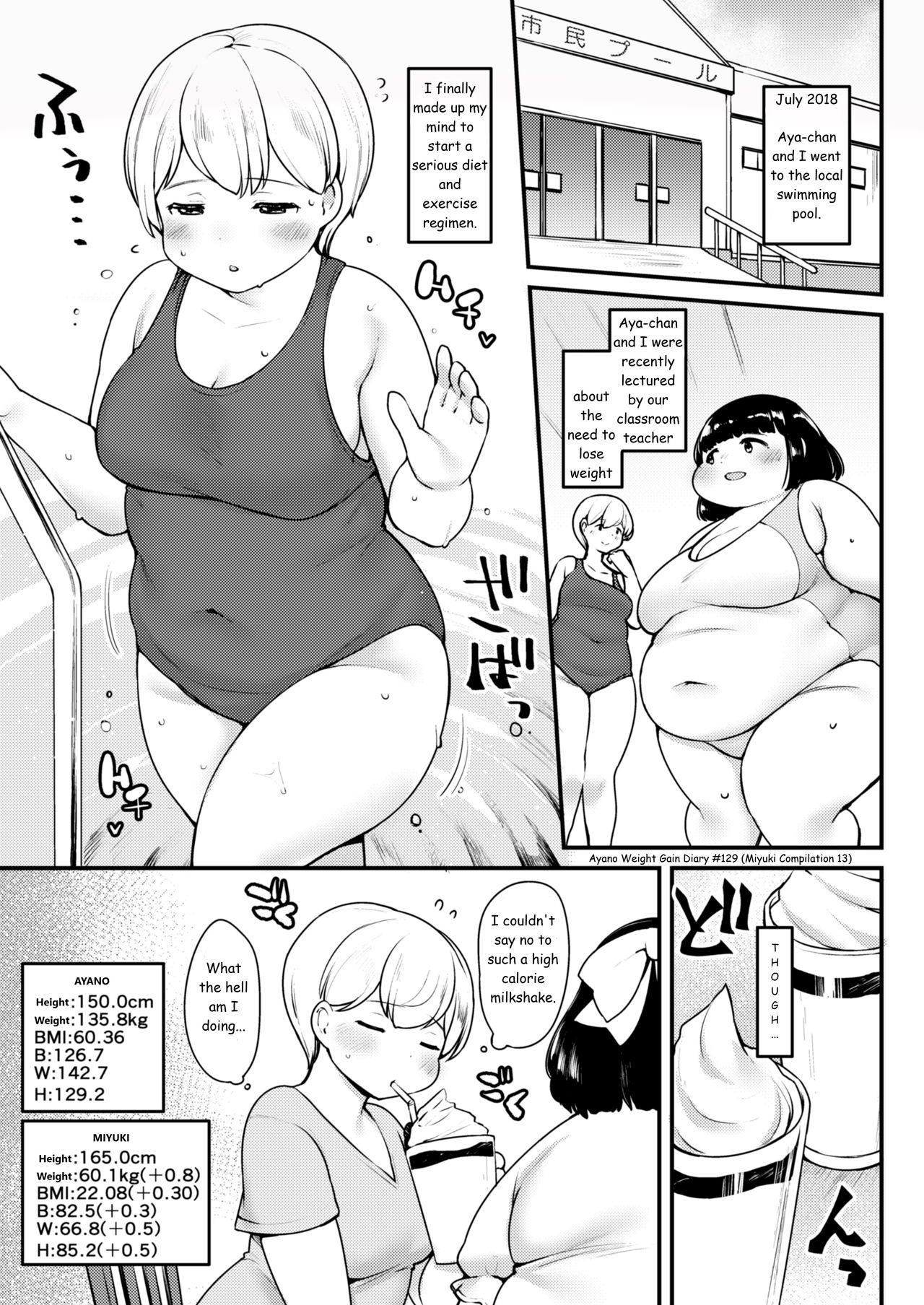 Ayano's Weight Gain Diary page 129