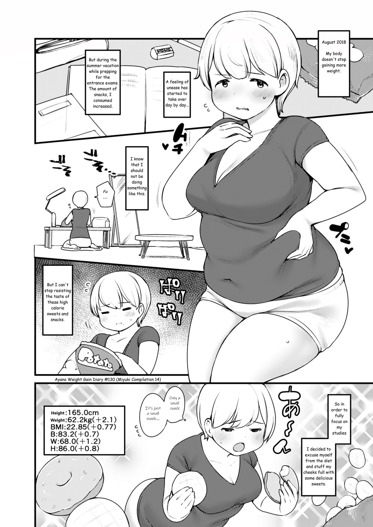 Ayano's Weight Gain Diary page 130