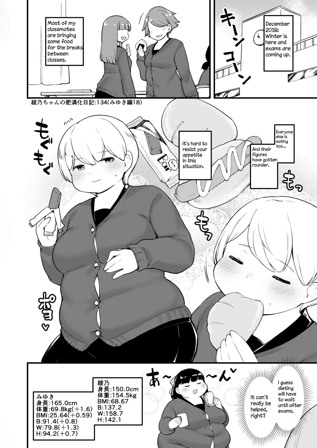 Ayano's Weight Gain Diary page 134