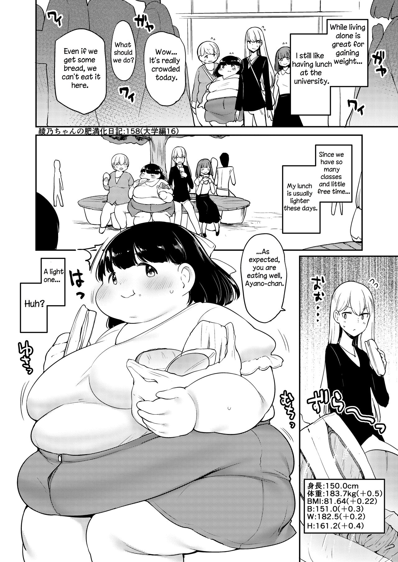 Ayano's Weight Gain Diary page 158