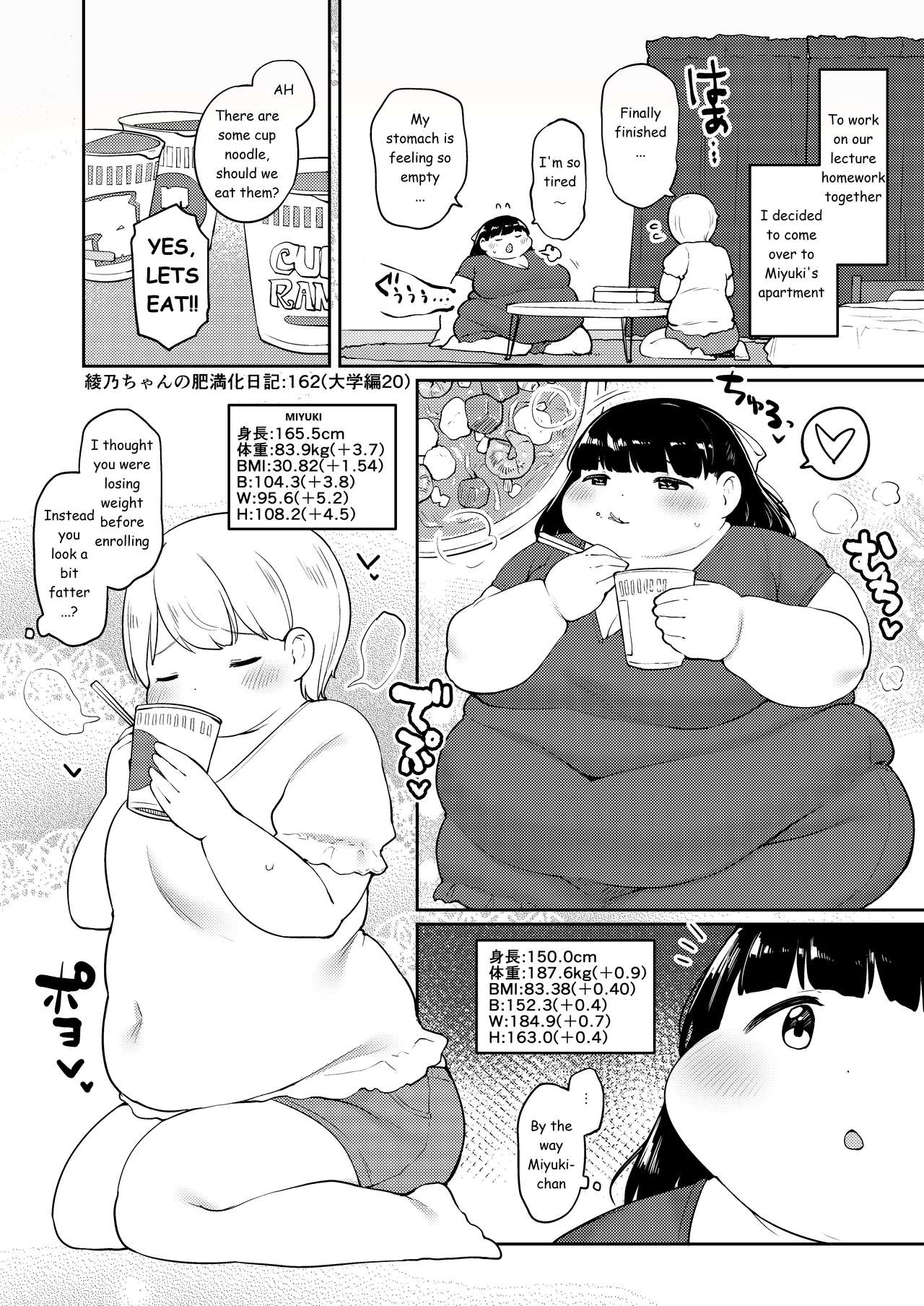 Ayano's Weight Gain Diary page 162