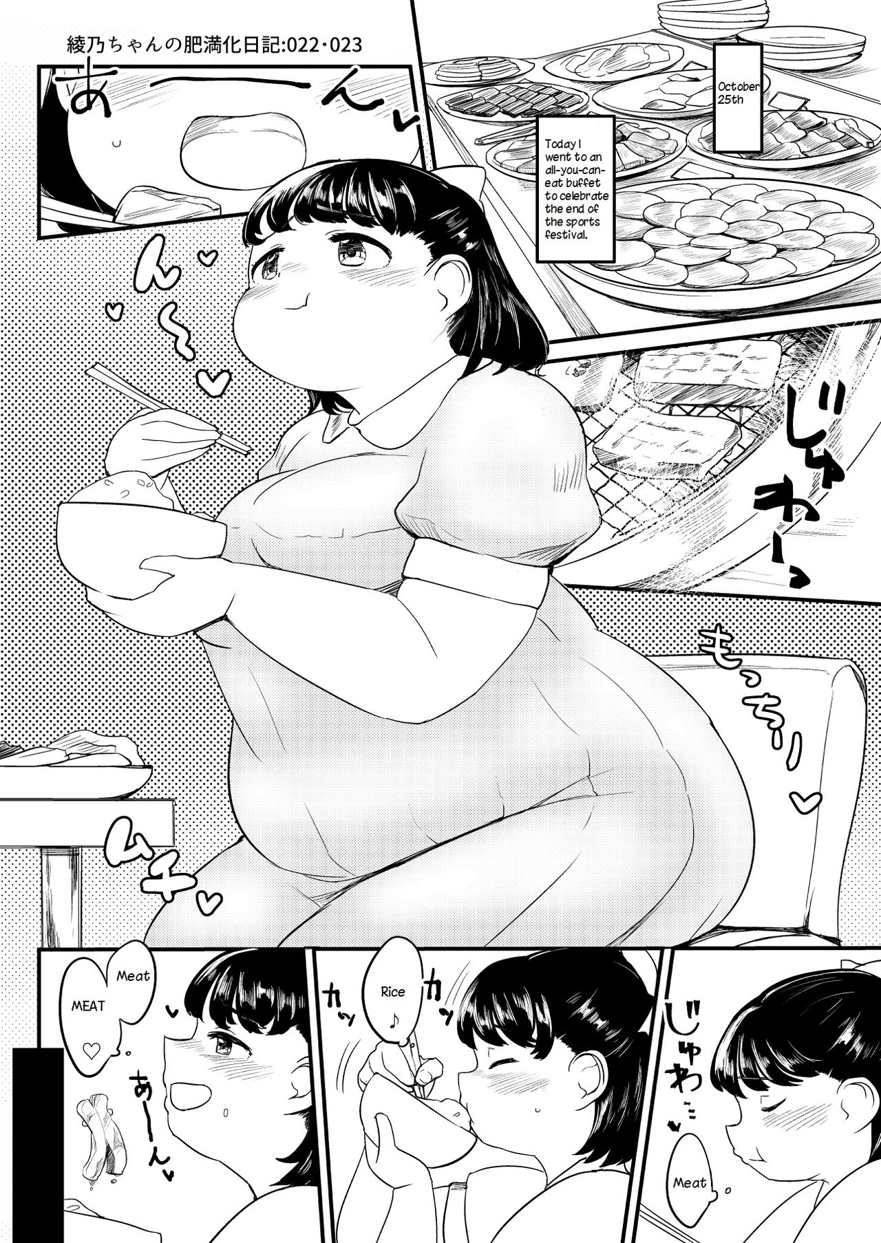 Ayano's Weight Gain Diary page 22