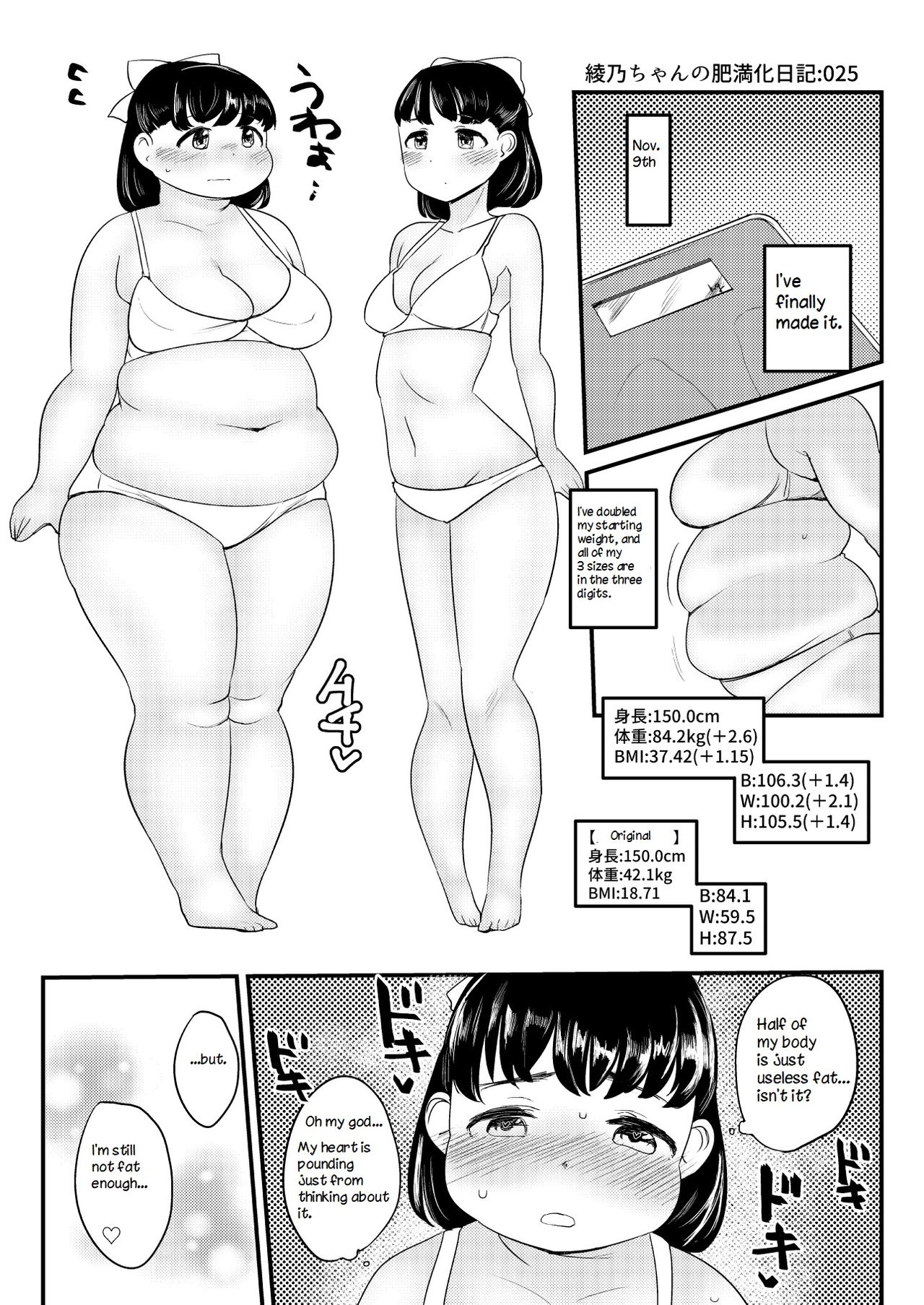 Ayano's Weight Gain Diary page 25
