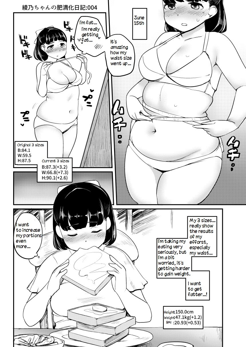 Ayano's Weight Gain Diary page 4