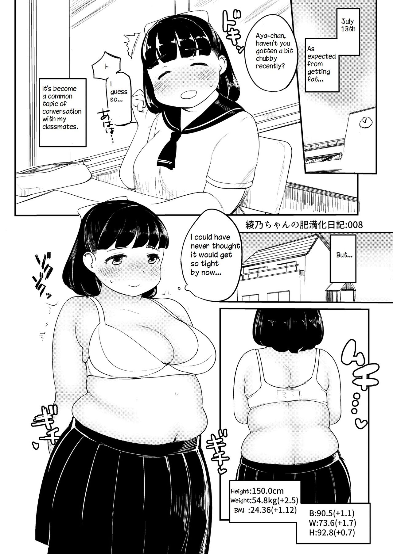 Ayano's Weight Gain Diary page 8