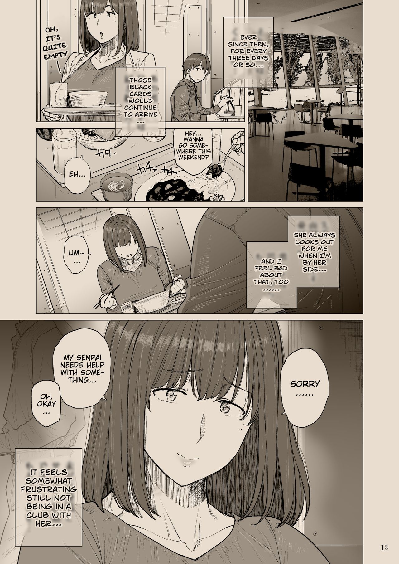 B.S.S.² -Boku ga Saki ni Suki datta no ni Bijin de Kashiko na Osananajimi ga Senpai no Circle no Tetsudai de Suki Houdai Sareteita Hanashi- page 12