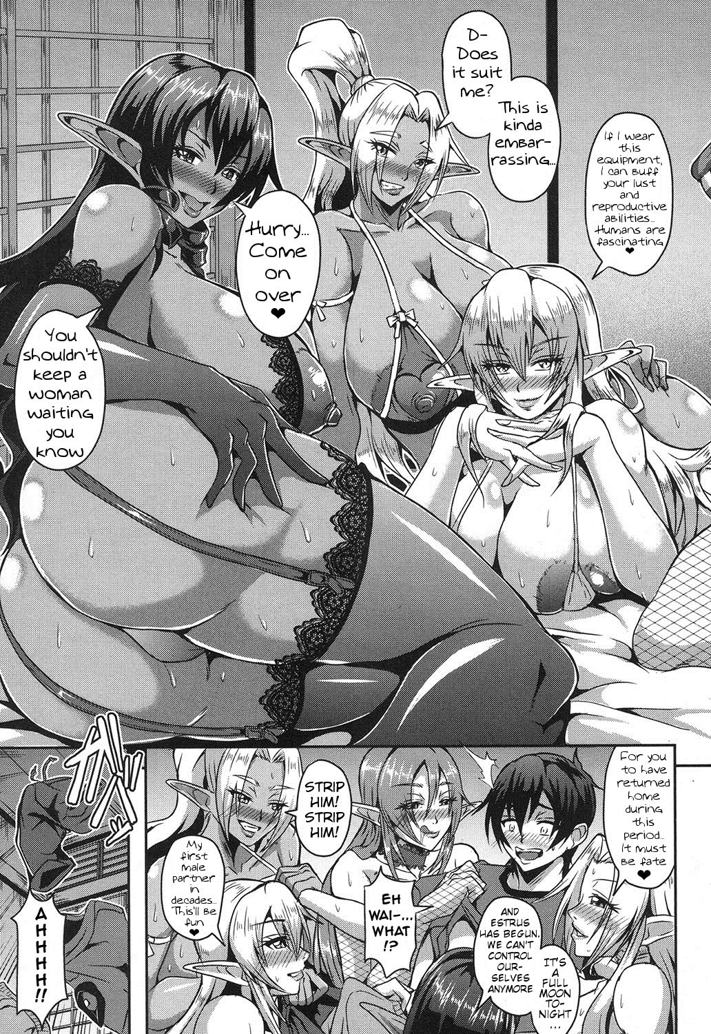 Baby-making contract with a harem of forest elves page 11