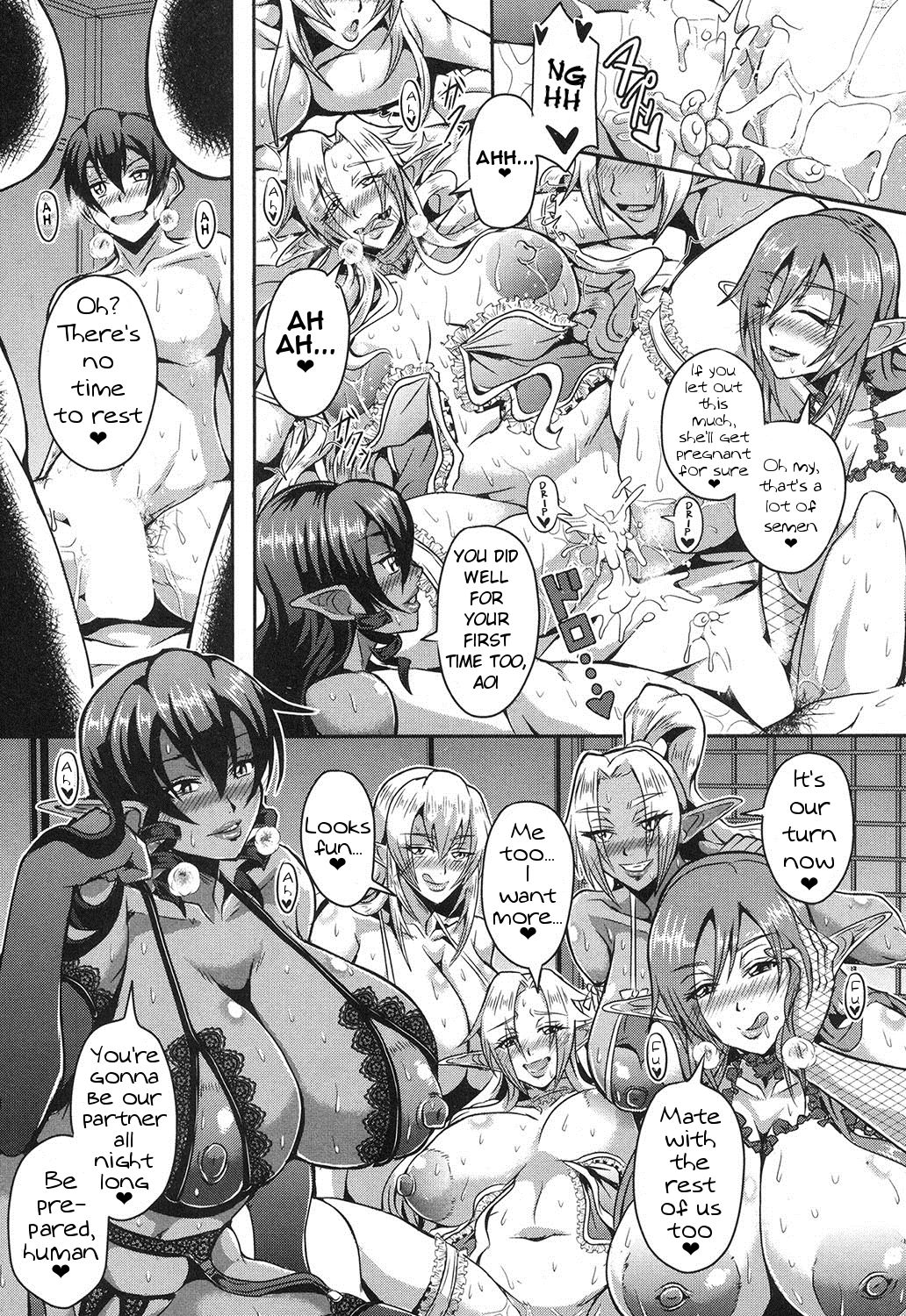 Baby-making contract with a harem of forest elves page 25