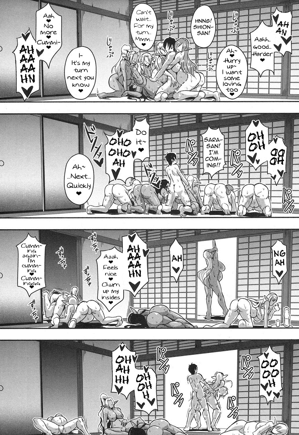 Baby-making contract with a harem of forest elves page 38