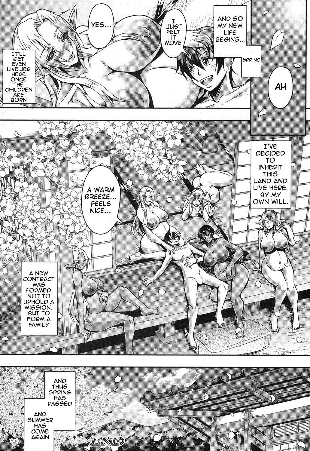 Baby-making contract with a harem of forest elves page 40