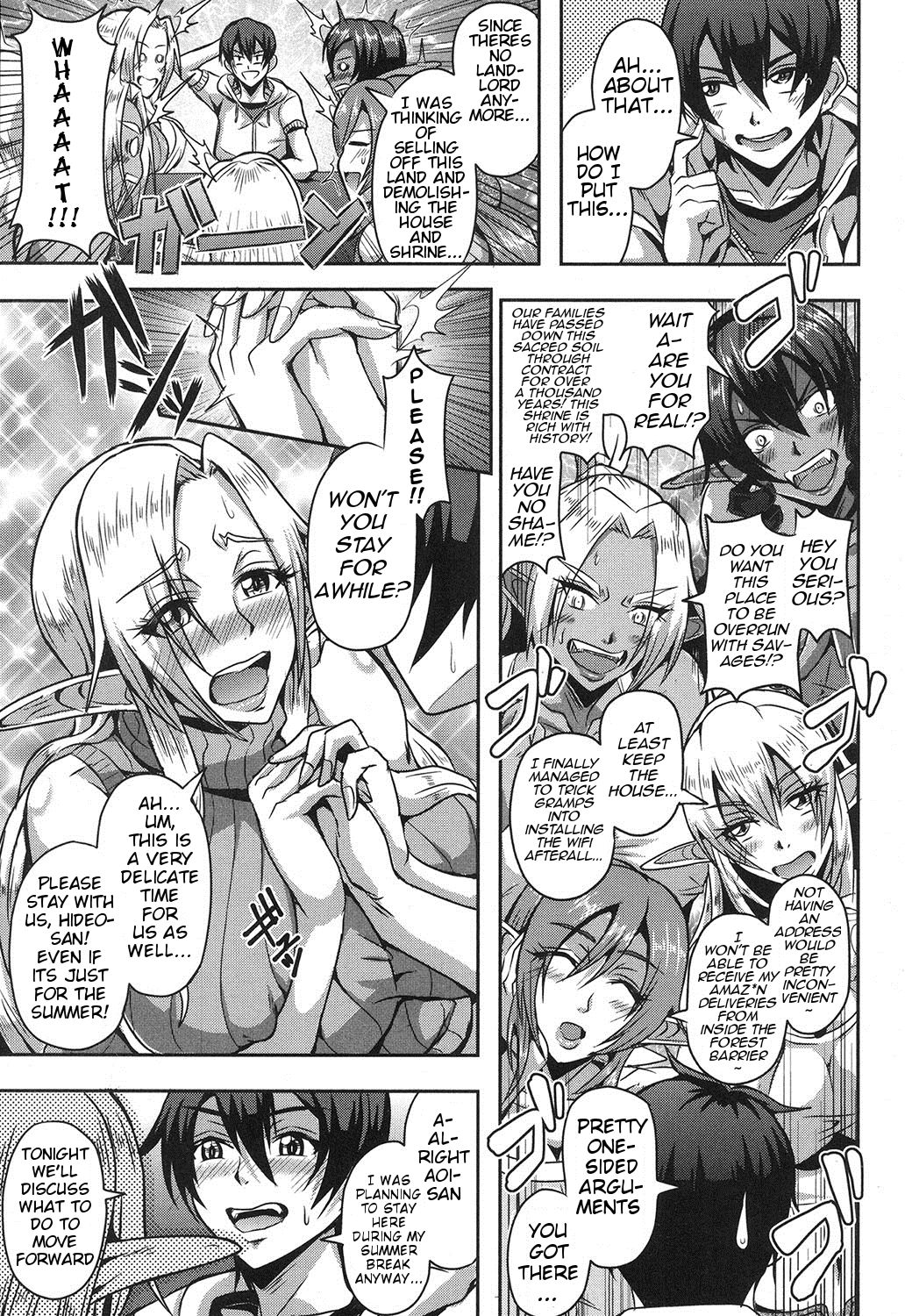 Baby-making contract with a harem of forest elves page 7