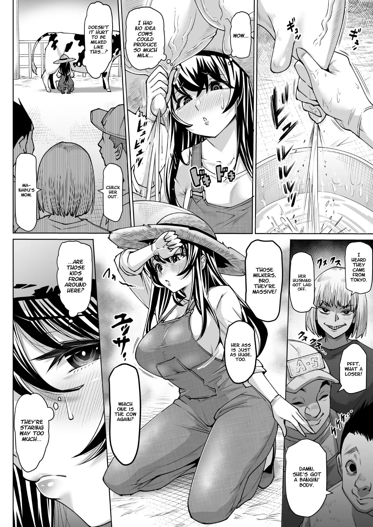 Bakunyuu Mesu Ushi Mama Netorare Bokujou Ushio Mana 34-sai ~Kachiku Toshite Haramase Ninshin Shiiku Sareta Haha~ 1 page 10
