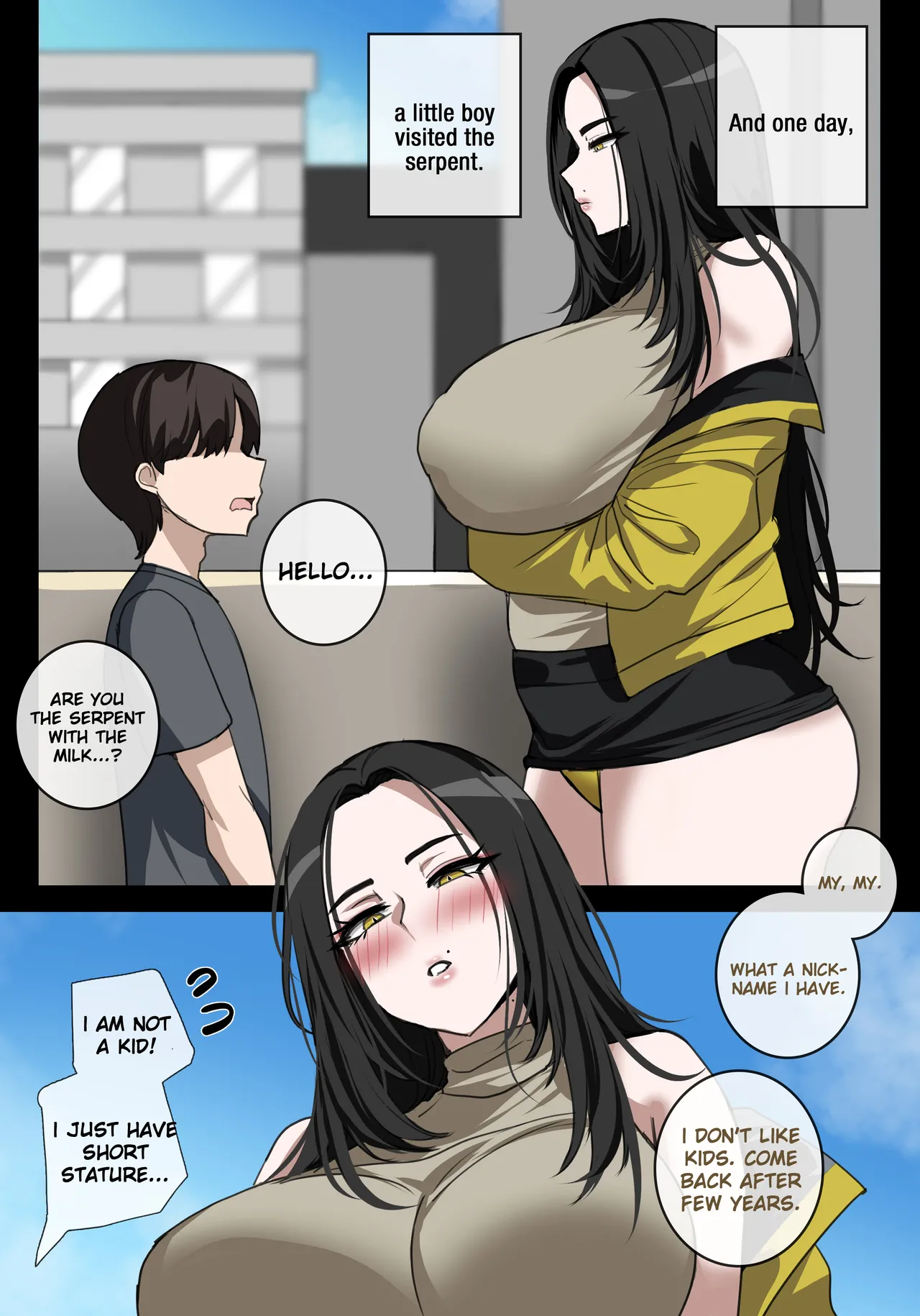 BANISHED SERPENT WASHES HER SINS WITH HER PUSSY. page 5