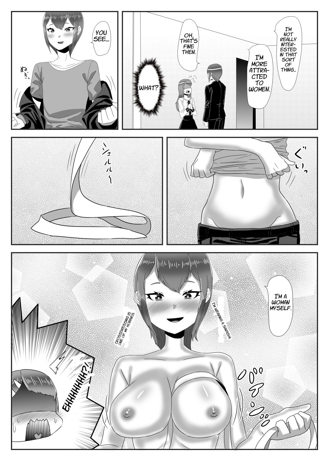 Batsu Game de Josou Sanpo Saserareteitara Ikemen Futanari Musume ni Tasukeraremashita page 18