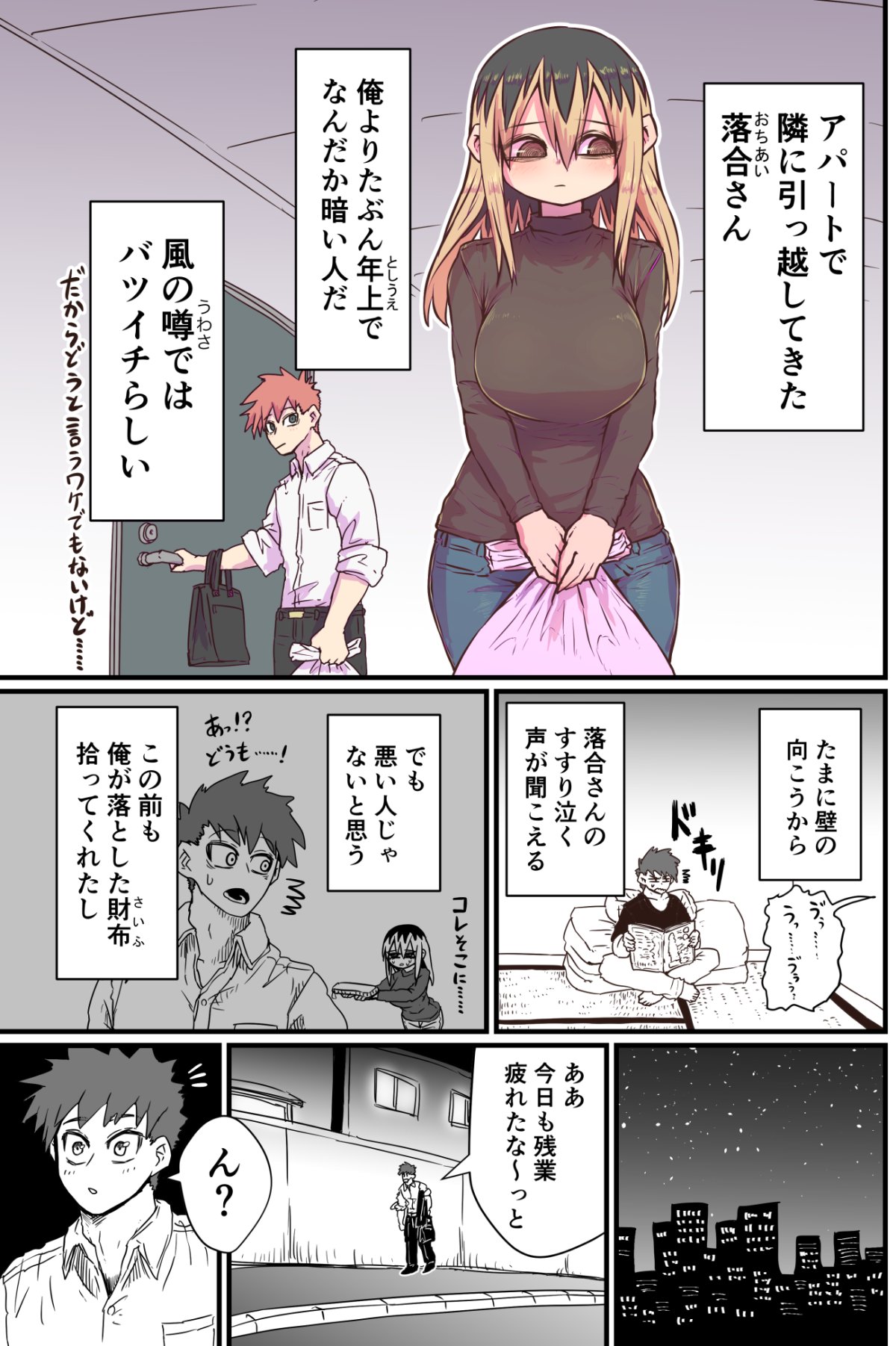 Batsuichi de Nakimushi na Otonari-san page 2