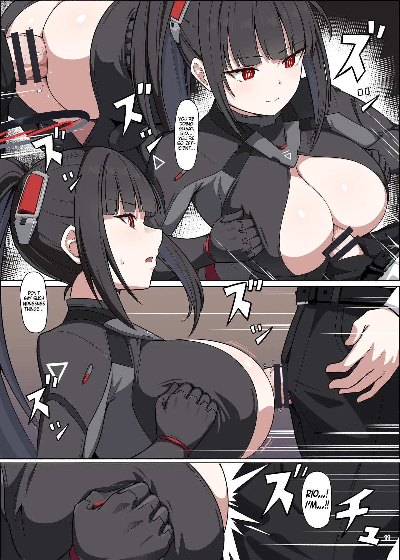 Battle Suit Rio Lovey-Dovey Ero Anthology "There's No Way You're Going Into Battle In That Suit, Right?" page 13