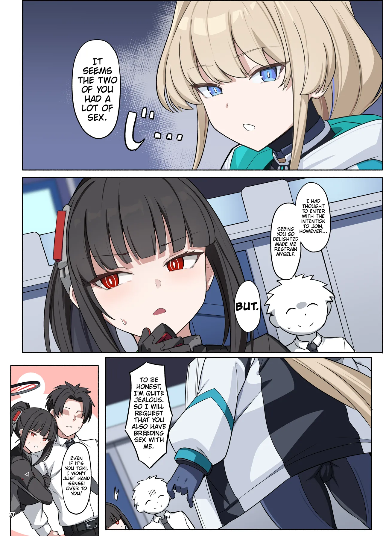 Battle Suit Rio Lovey-Dovey Ero Anthology "There's No Way You're Going Into Battle In That Suit, Right?" page 22