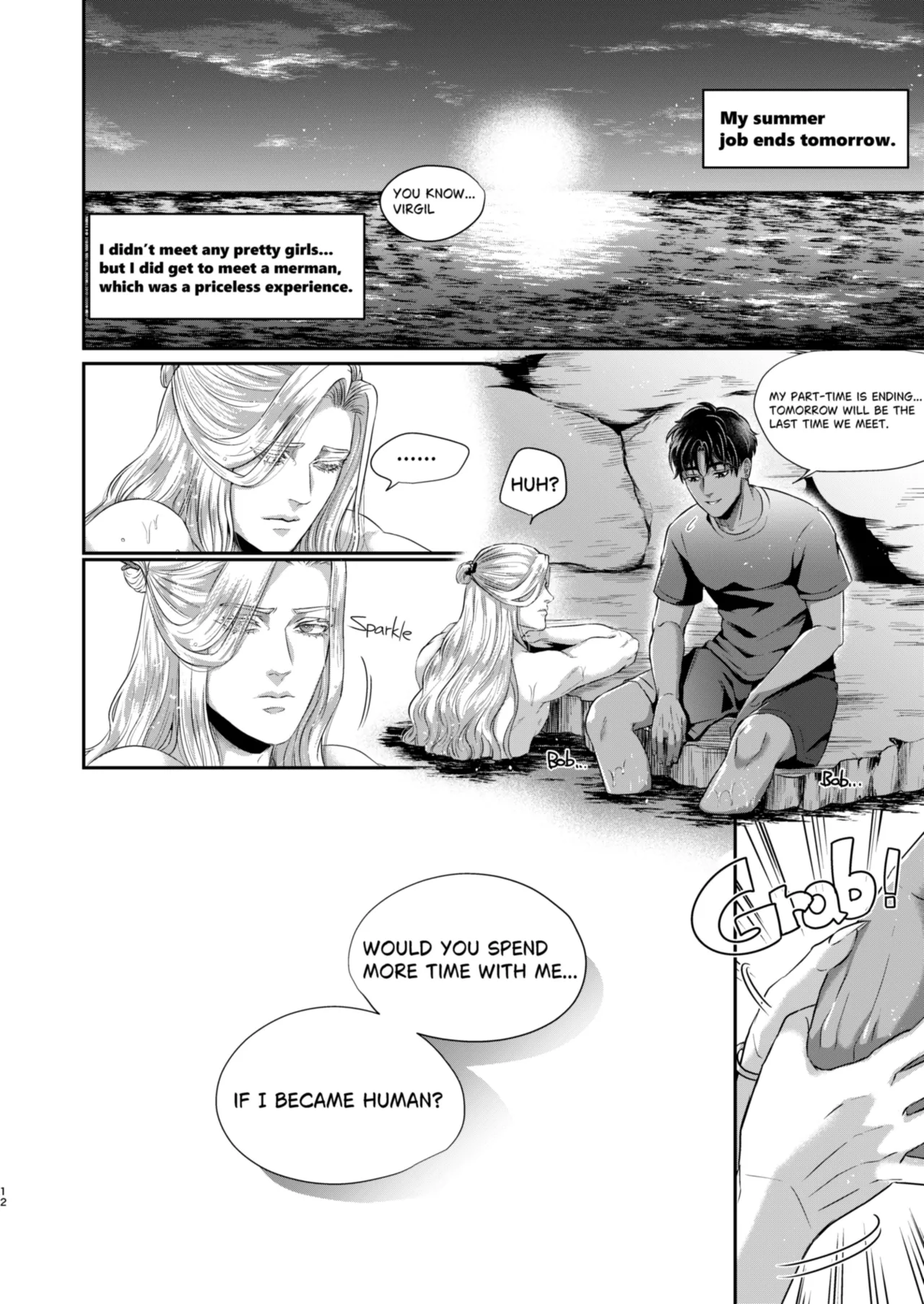 Beautiful merman is a cuntboy page 11