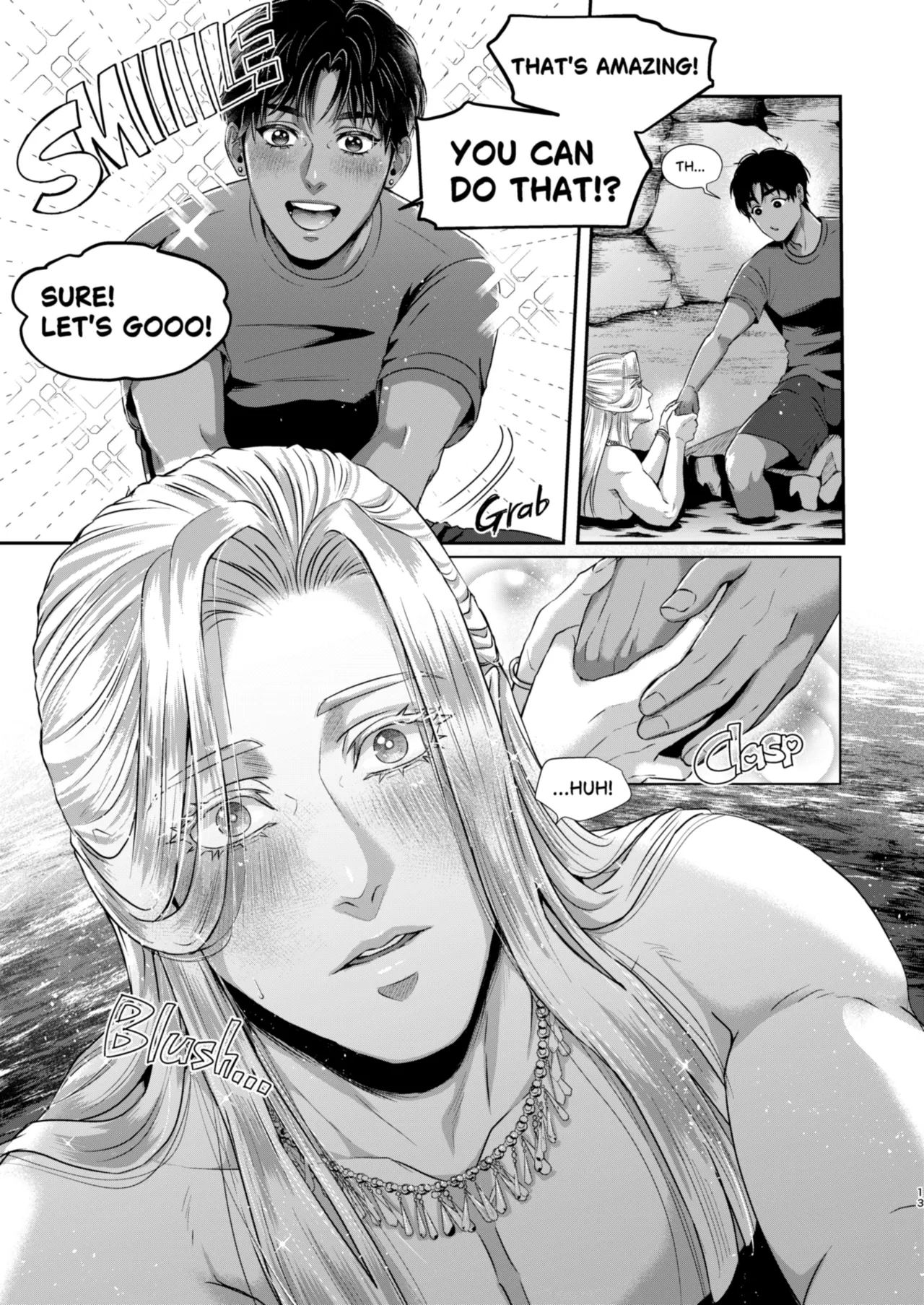 Beautiful merman is a cuntboy page 12