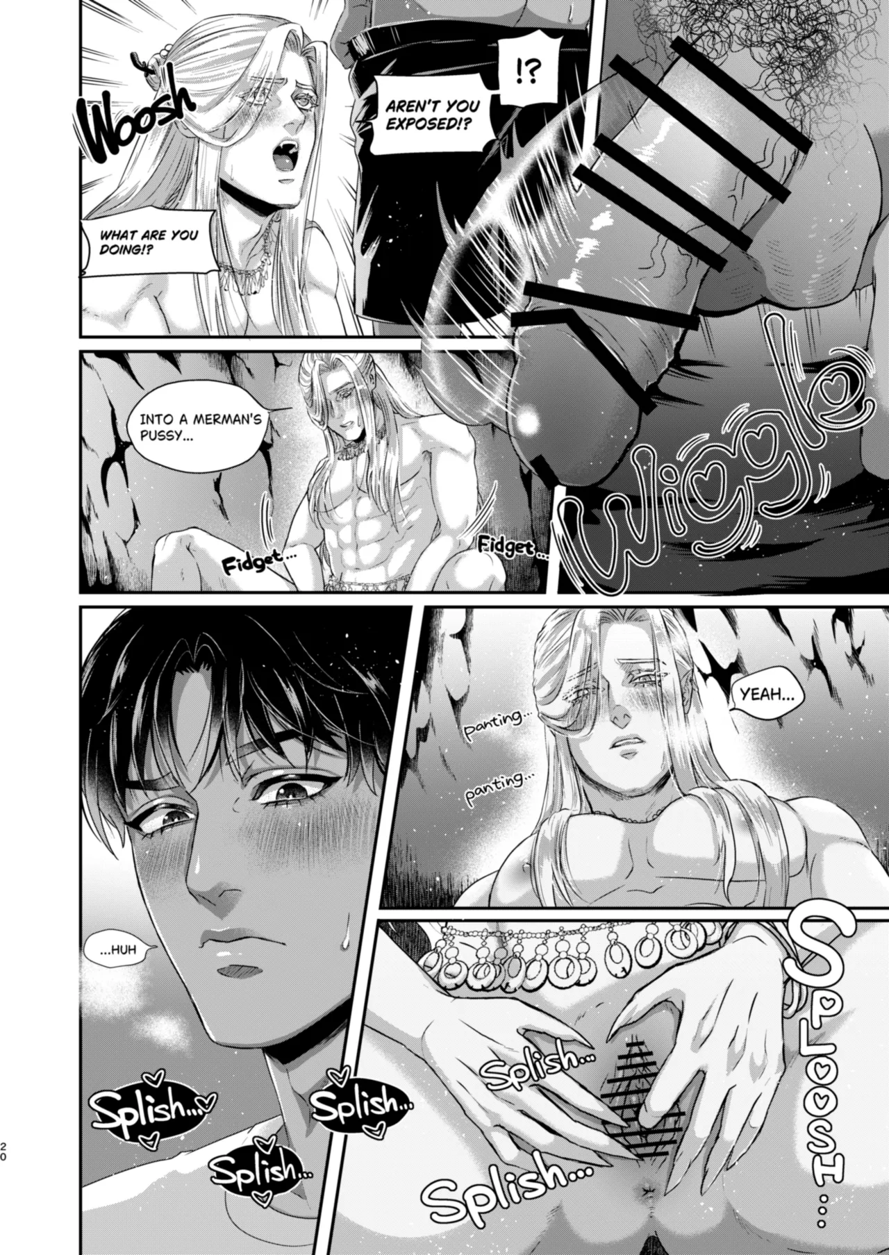 Beautiful merman is a cuntboy page 19