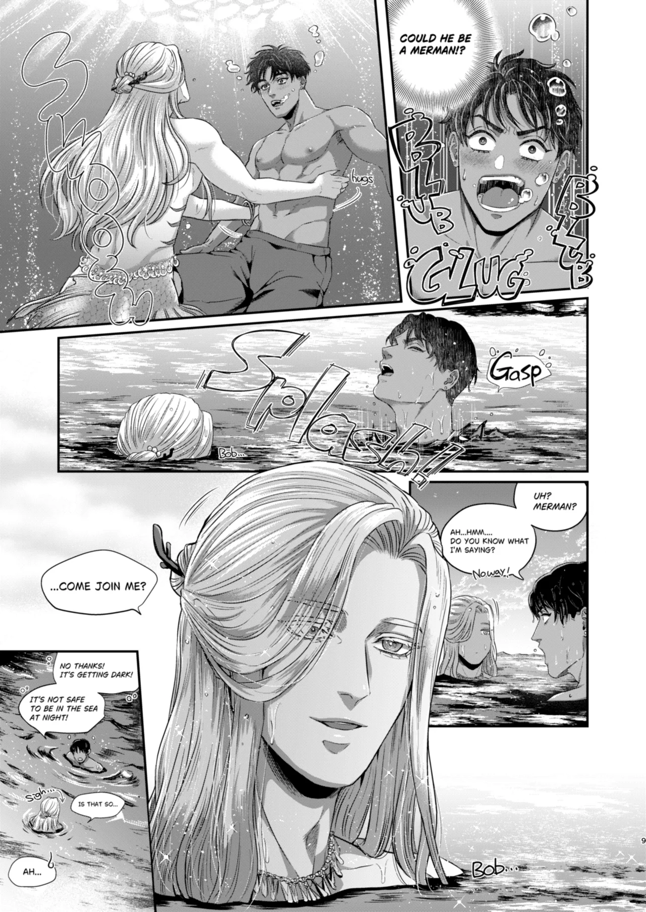 Beautiful merman is a cuntboy page 8