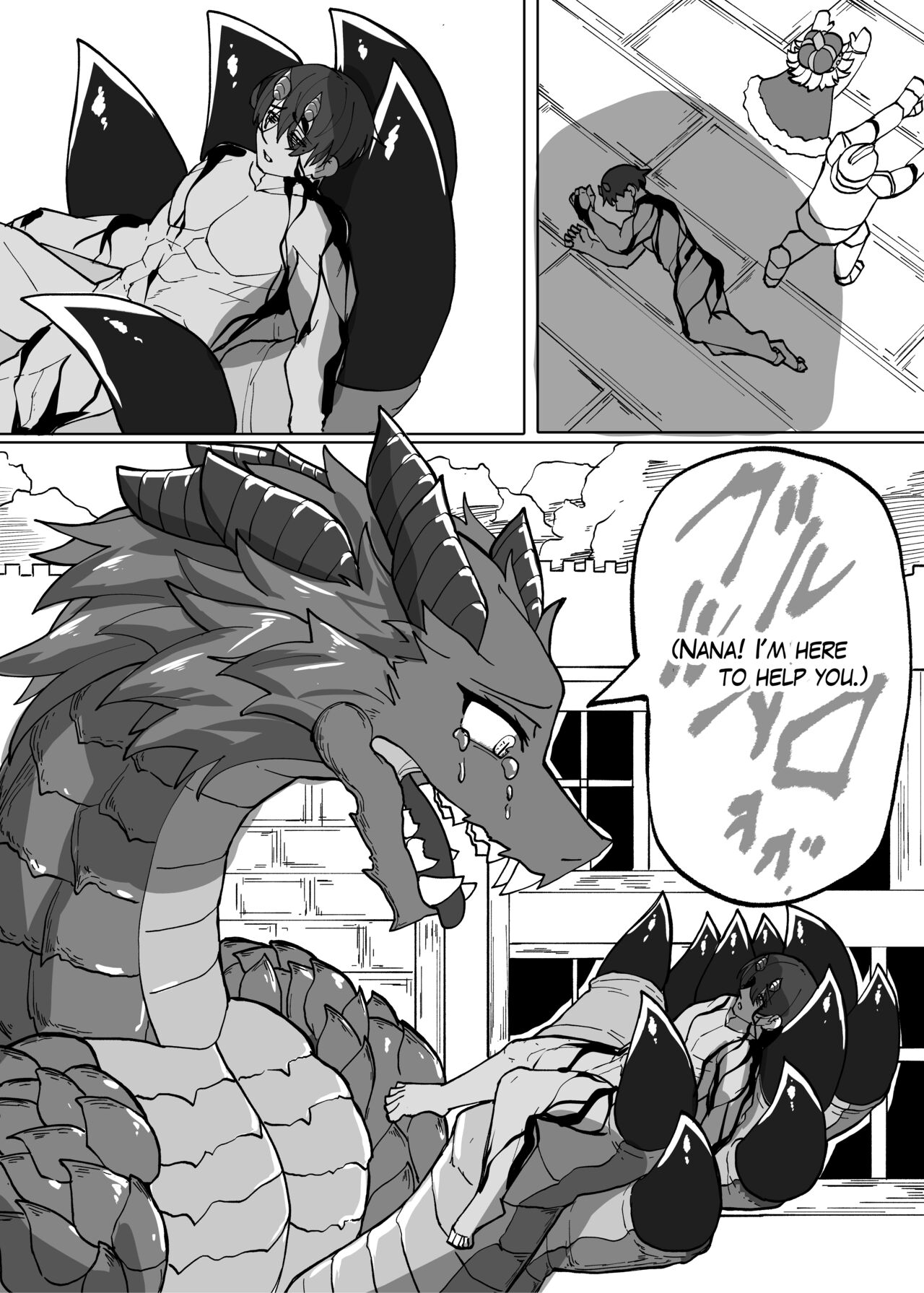 Because That Night Was The Happiest They've Ever Been - Persecuted Dragon Girl and an Assassin at His Limit Forget Human Speech and Have Beastly Sex page 18
