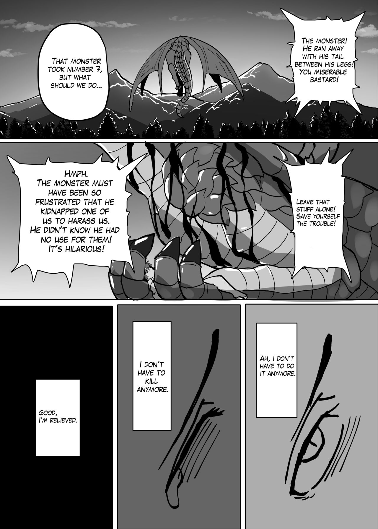 Because That Night Was The Happiest They've Ever Been - Persecuted Dragon Girl and an Assassin at His Limit Forget Human Speech and Have Beastly Sex page 21