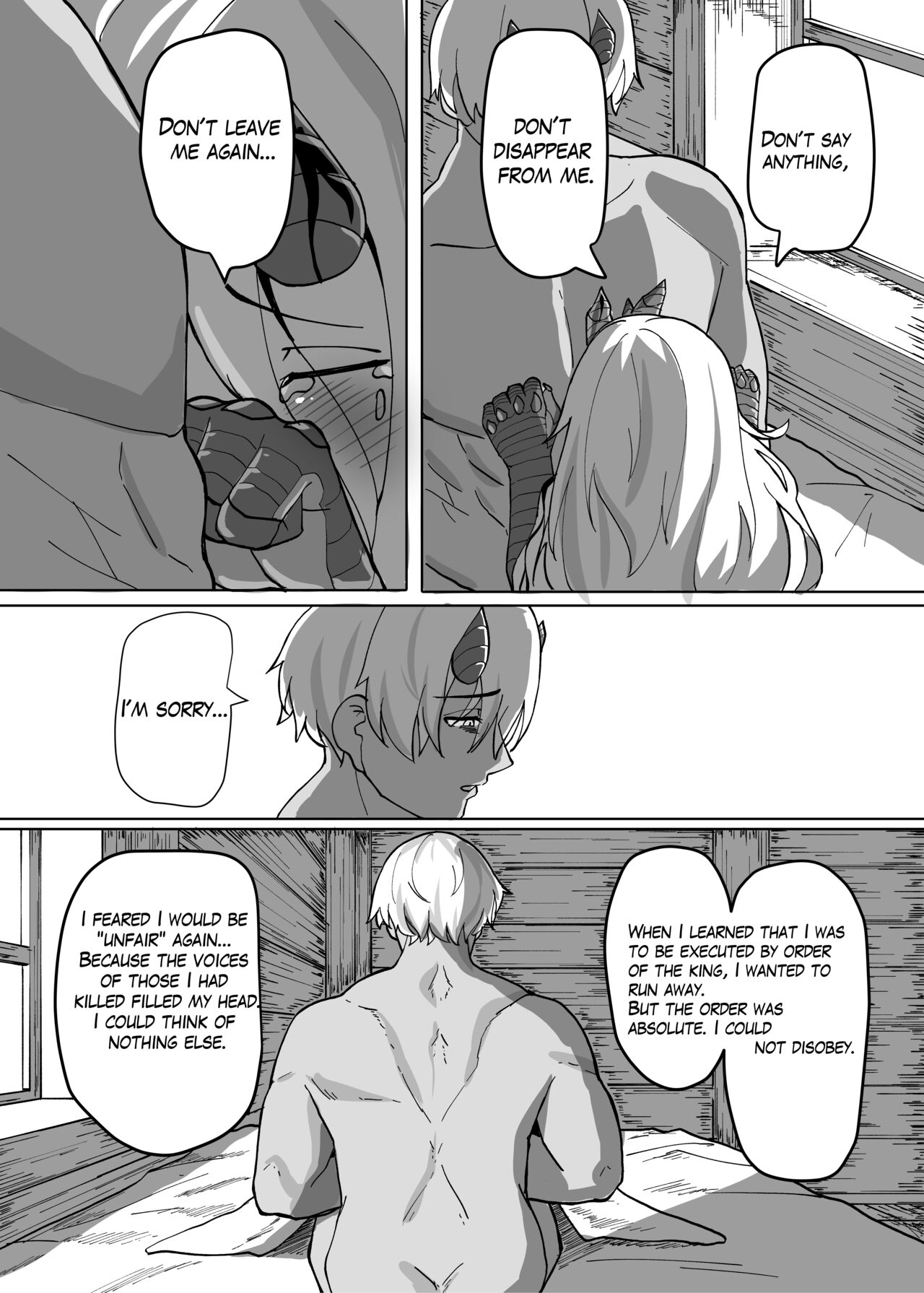 Because That Night Was The Happiest They've Ever Been - Persecuted Dragon Girl and an Assassin at His Limit Forget Human Speech and Have Beastly Sex page 24