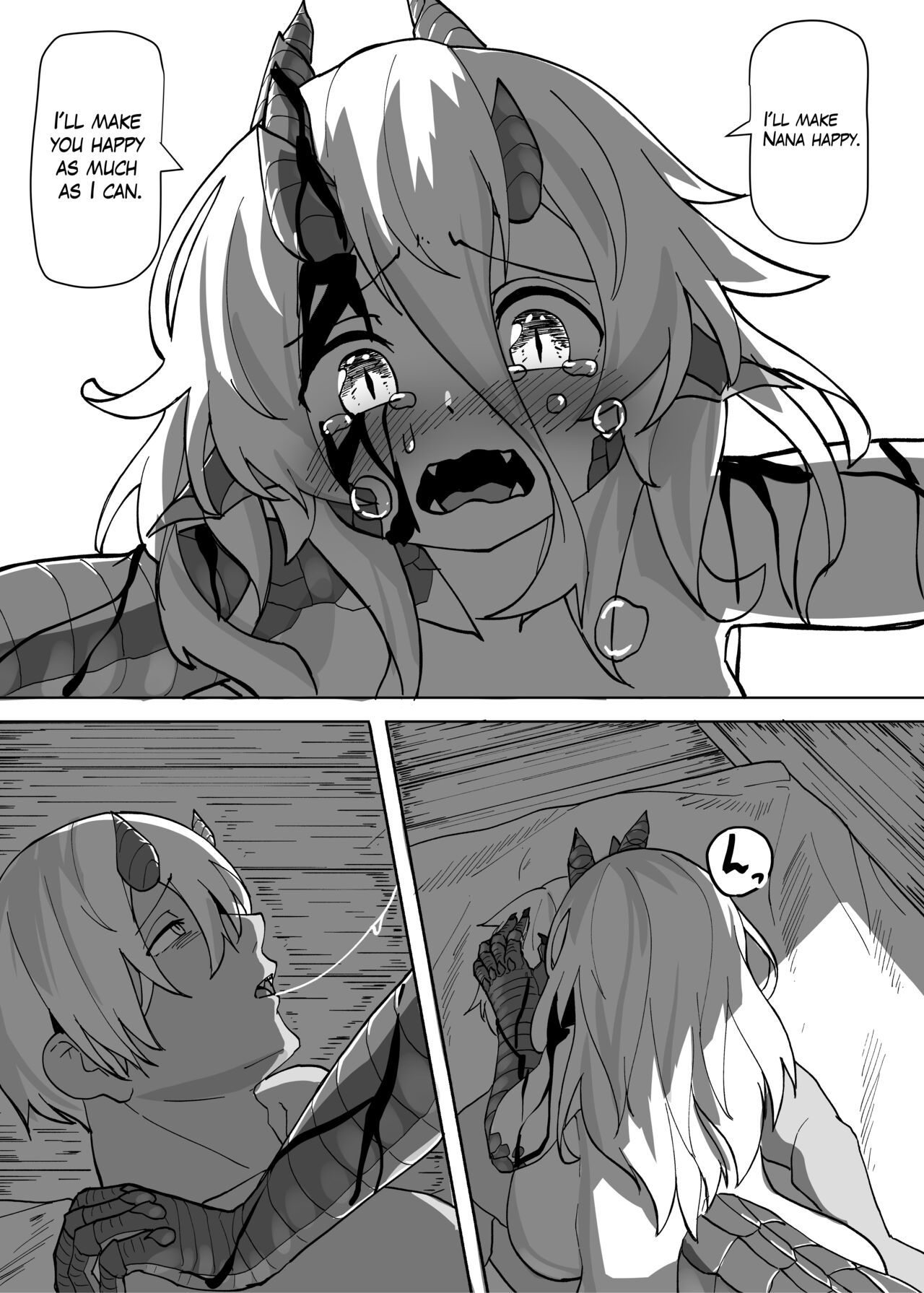 Because That Night Was The Happiest They've Ever Been - Persecuted Dragon Girl and an Assassin at His Limit Forget Human Speech and Have Beastly Sex page 26