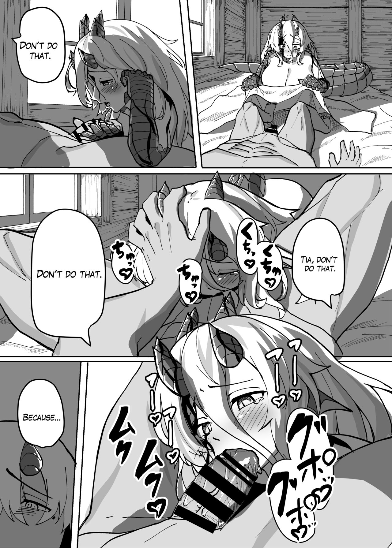 Because That Night Was The Happiest They've Ever Been - Persecuted Dragon Girl and an Assassin at His Limit Forget Human Speech and Have Beastly Sex page 27