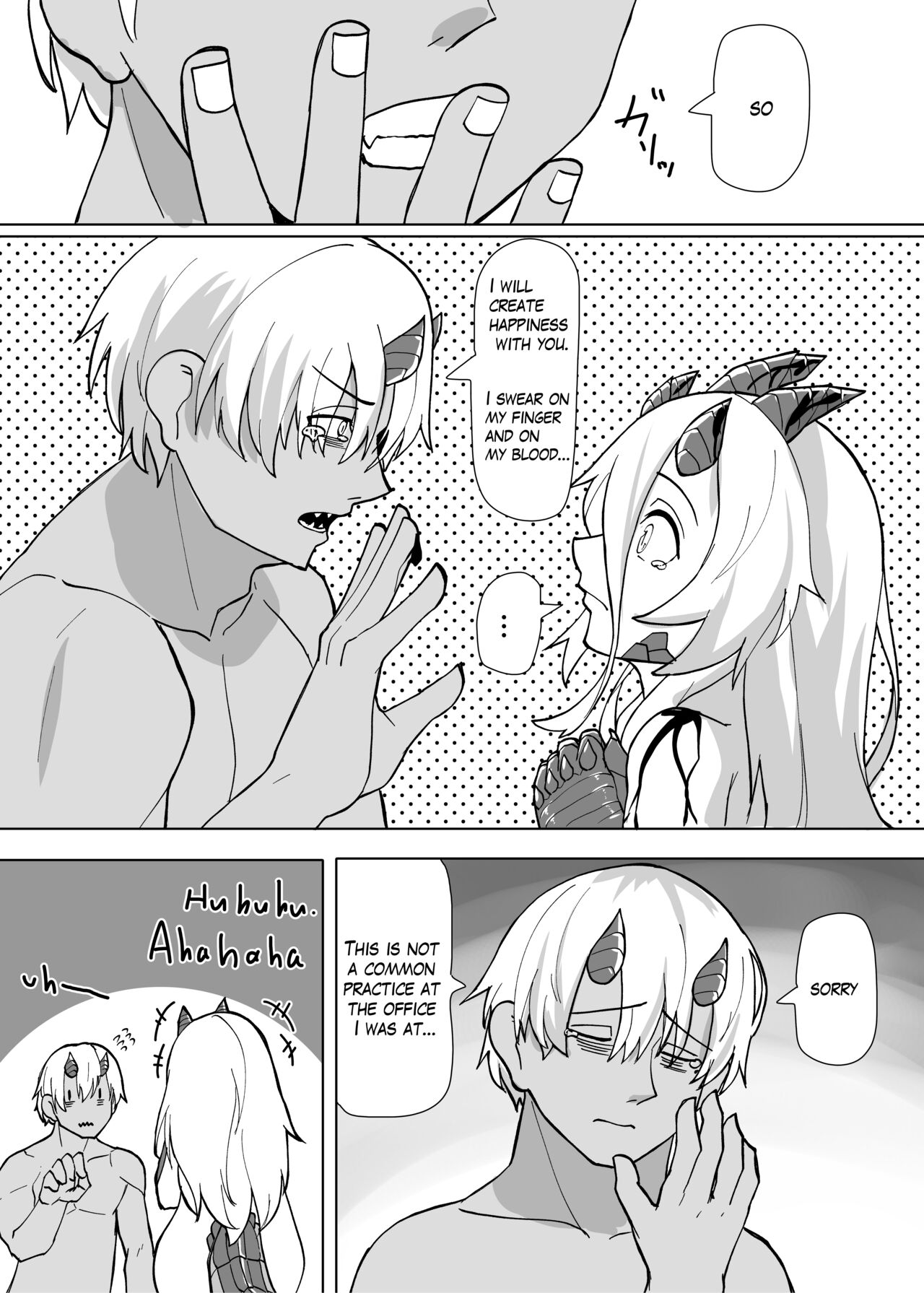 Because That Night Was The Happiest They've Ever Been - Persecuted Dragon Girl and an Assassin at His Limit Forget Human Speech and Have Beastly Sex page 30