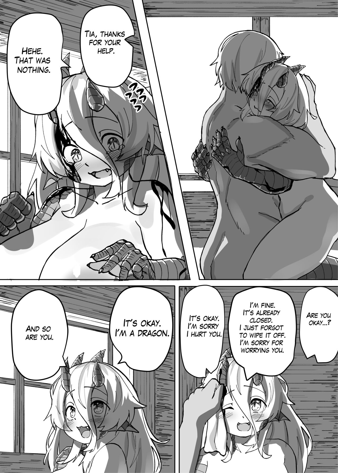 Because That Night Was The Happiest They've Ever Been - Persecuted Dragon Girl and an Assassin at His Limit Forget Human Speech and Have Beastly Sex page 33