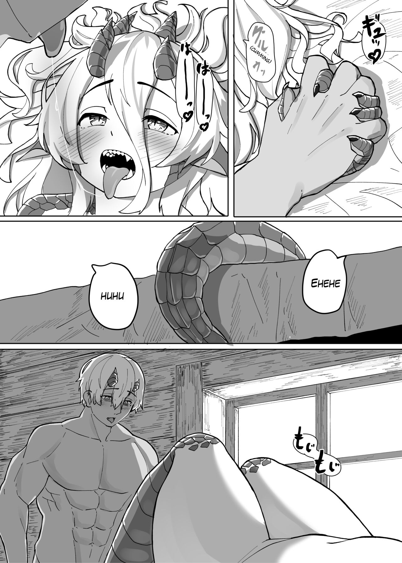 Because That Night Was The Happiest They've Ever Been - Persecuted Dragon Girl and an Assassin at His Limit Forget Human Speech and Have Beastly Sex page 42