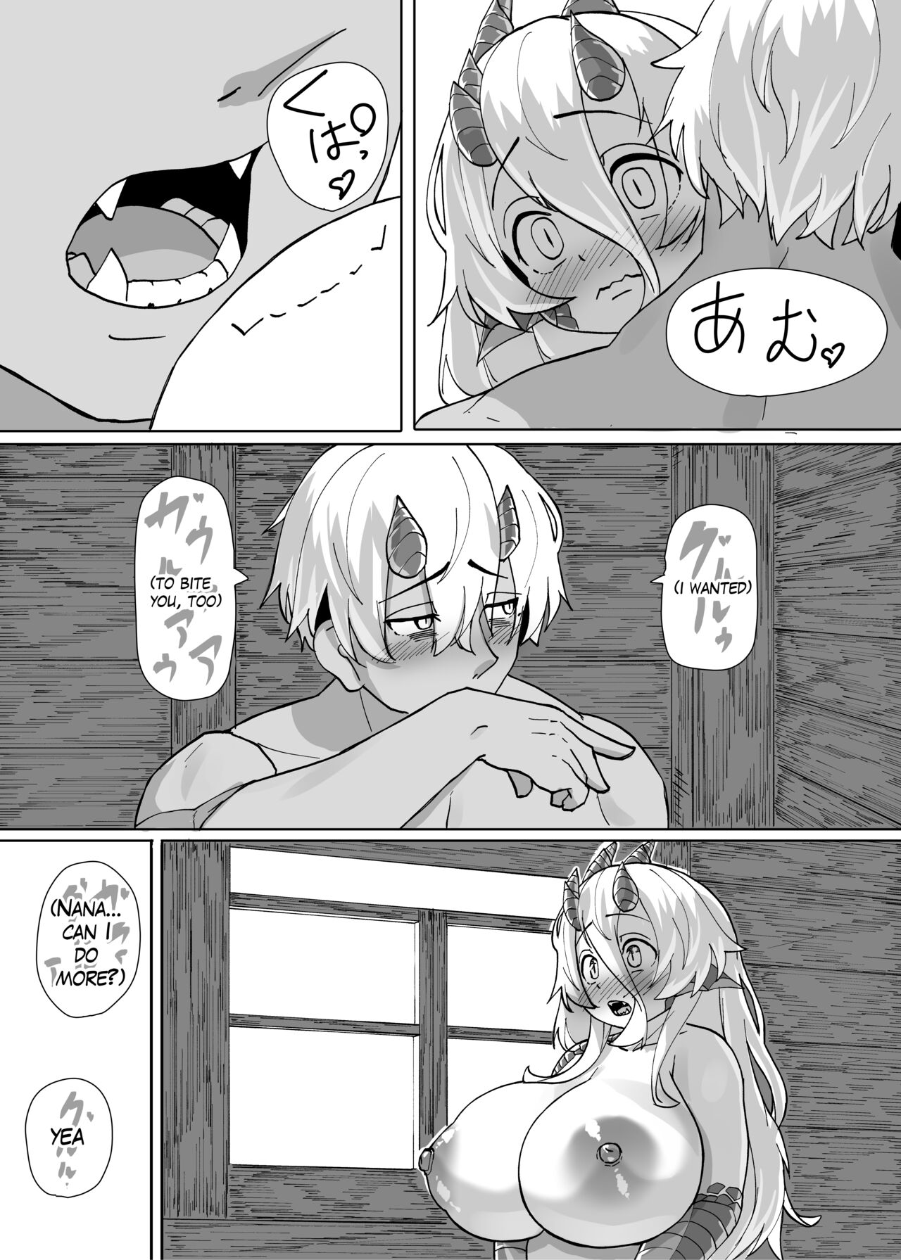 Because That Night Was The Happiest They've Ever Been - Persecuted Dragon Girl and an Assassin at His Limit Forget Human Speech and Have Beastly Sex page 60