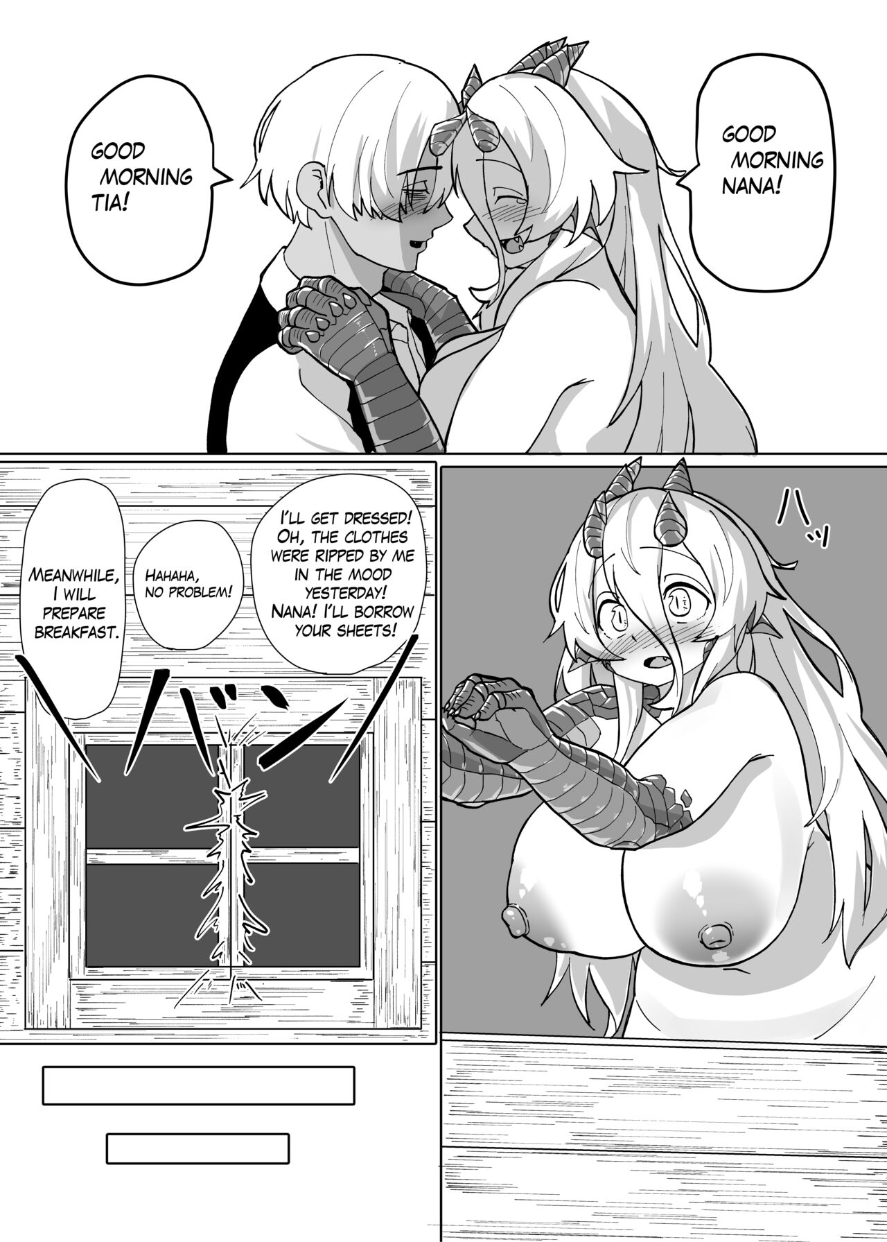 Because That Night Was The Happiest They've Ever Been - Persecuted Dragon Girl and an Assassin at His Limit Forget Human Speech and Have Beastly Sex page 80