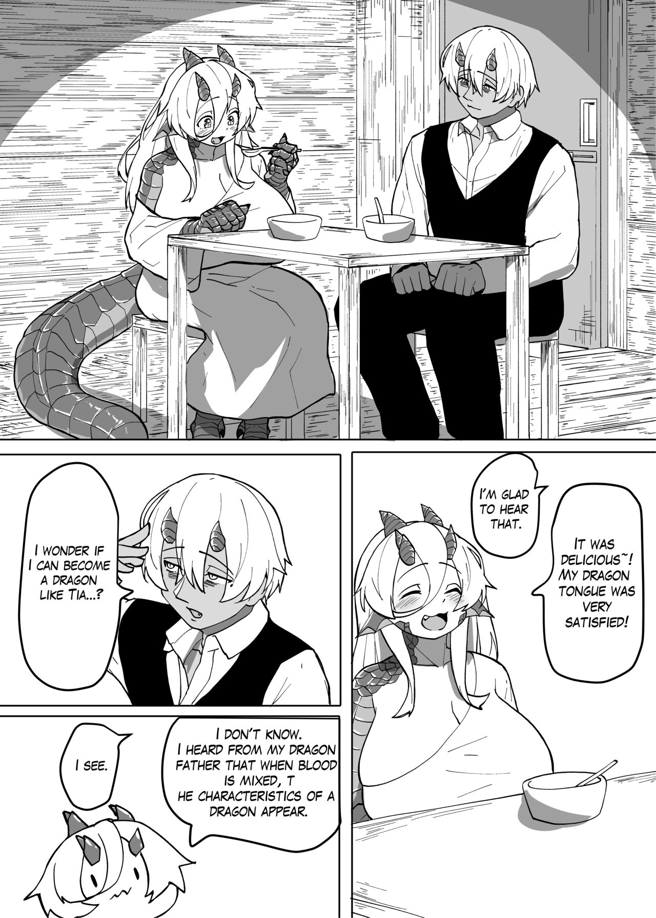 Because That Night Was The Happiest They've Ever Been - Persecuted Dragon Girl and an Assassin at His Limit Forget Human Speech and Have Beastly Sex page 81