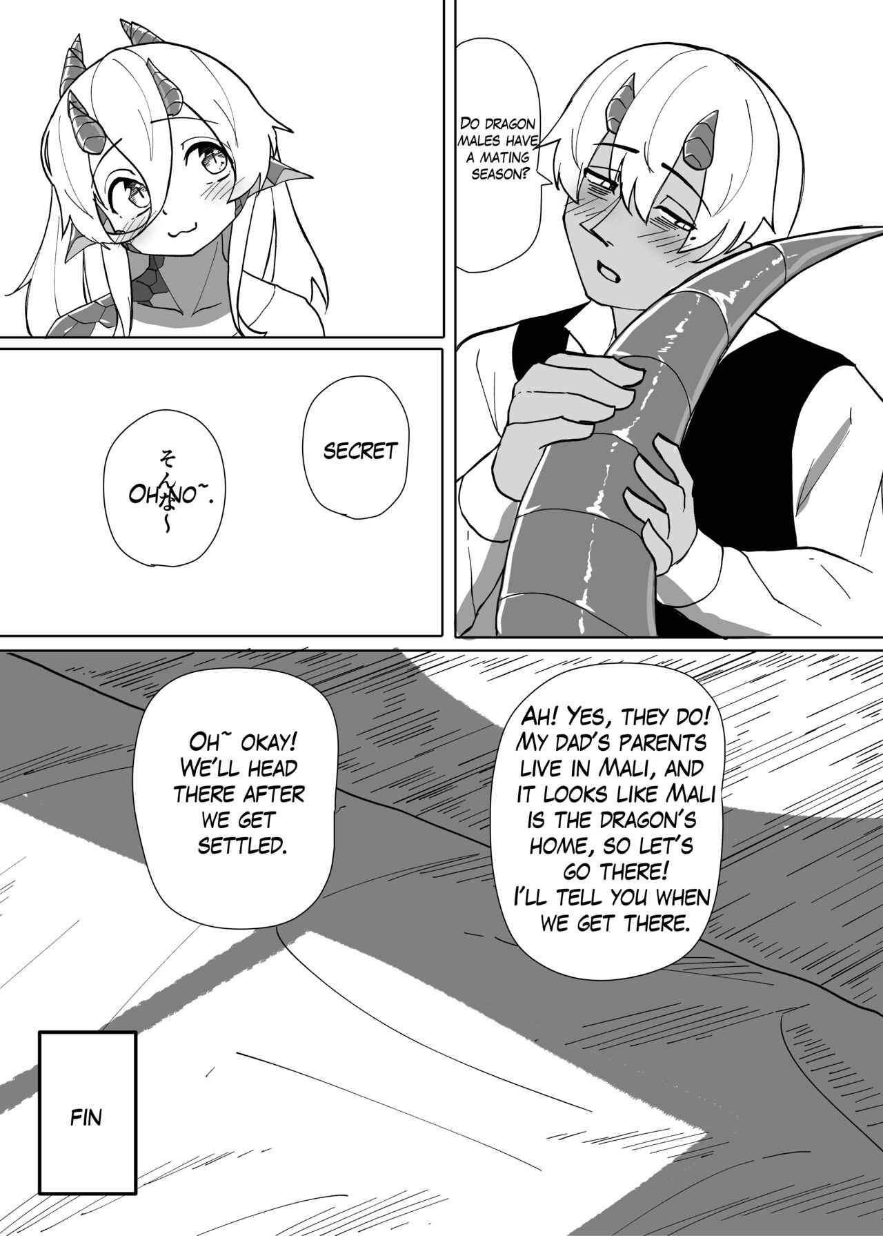 Because That Night Was The Happiest They've Ever Been - Persecuted Dragon Girl and an Assassin at His Limit Forget Human Speech and Have Beastly Sex page 84